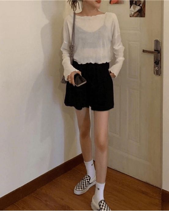 华体会体育hth官方网站|
夏季显瘦穿搭你还在穿牛仔短裤？快看看这款宽松短裤 遮肉又舒服(图5)